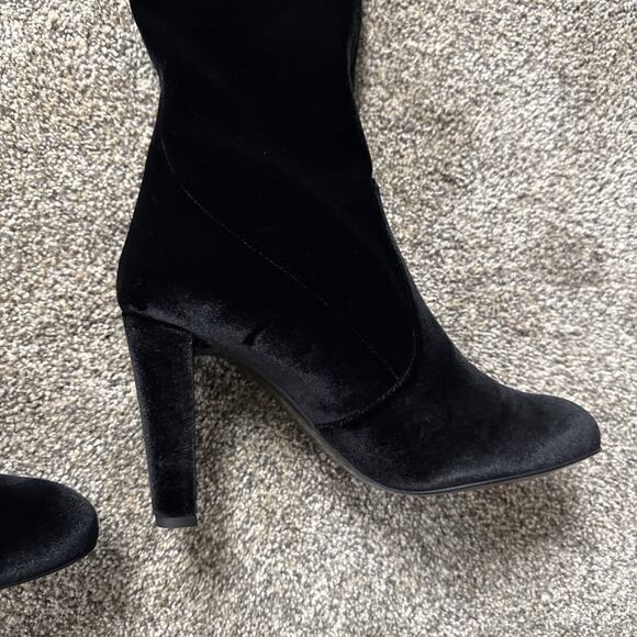 Stuart Weitzman Highland Nero Stretch Velvet Over-the-Knee Boot sz 8 New Imperf - Picture 10 of 16